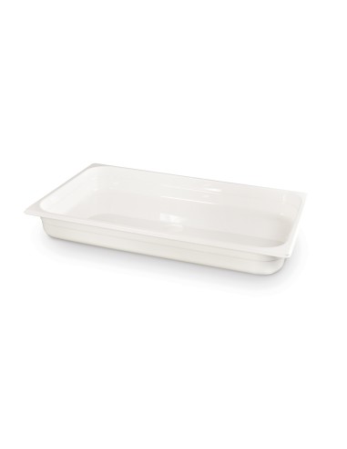 Container - Gastronorm 1/1 - White polycarbonate - mm 530 x 325 x 65