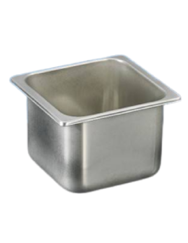 Container - Stainless steel - Dimensions cm 18 x 16.5 x 12 h