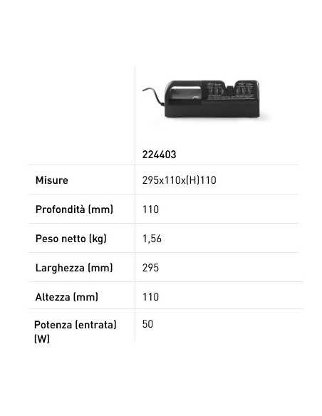 Affilacoltelli elettrico - Monofase Affilacoltelli elettrico - Monofase