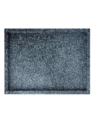 Teglia - Smaltata - Piegata - Acciaio inox - Dimensioni cm 60 x 40 x 2 h