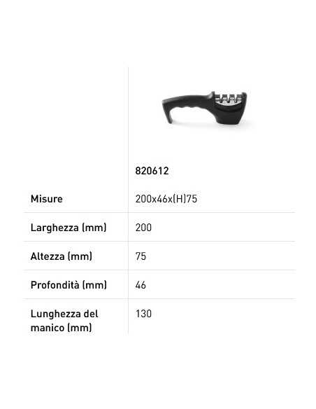 Affilacoltelli in ABS - Manuale Affilacoltelli in ABS - Manuale