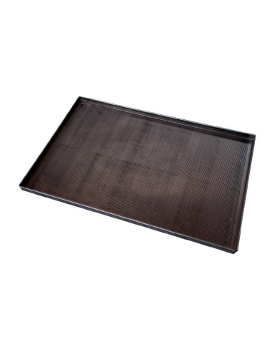 Teglia - Microforata - Teflonata - Aluminio - Dimensiones cm 60 x 40 x 2 h