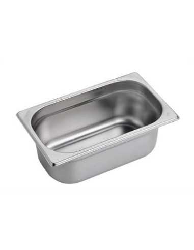 Contenedor - acero inoxidable - Dimensiones GN 1/4