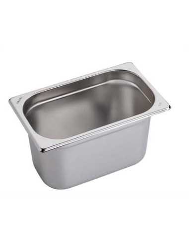 Contenedor - acero inoxidable - Dimensiones GN 1/4