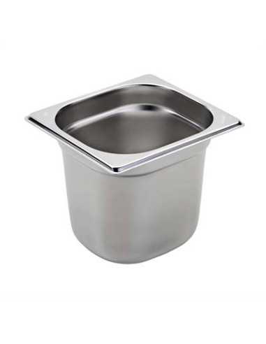 Contenitore - Acciaio inox - Dimensioni GN 1/6