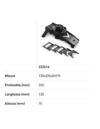 Super slicer - N. 5 stainless steel blades -...