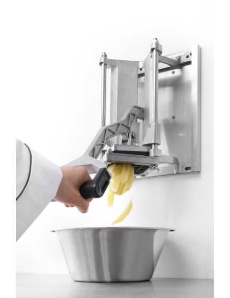 Cortadora de patatas - Cuchillas de acero - Dos métodos de fijación - mm 430 x 168 x 290h