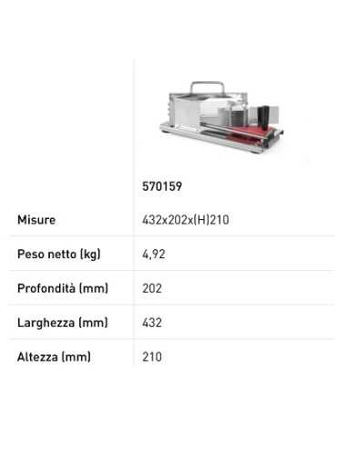Affetta pomodori - Lame in acciaio - Per...