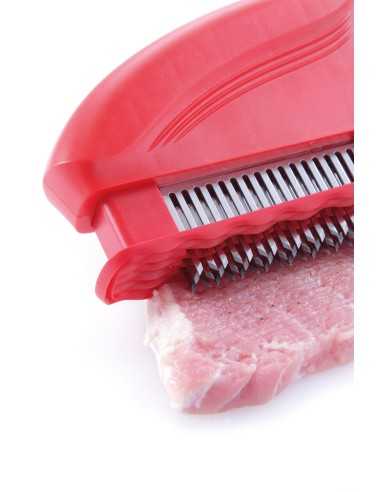 Manual tenderizer with 51 steel blades