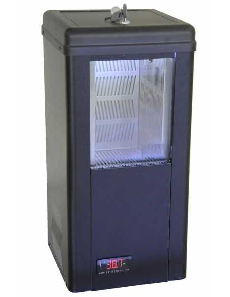 Expositor refrigerado - pantalla de trufa - 8 litros tanque- cm 26 x 26 x 54 h