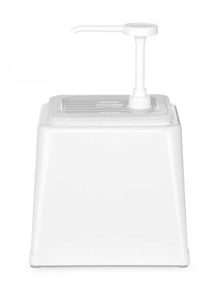 Dispensador de 2,5 litros con dosificación de 20 ml, color blanco Dispensador de 2,5 litros con dosificación de 20 ml, color blanco