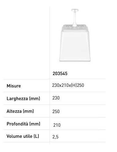 Dispensador de 2,5 litros con dosificación de...