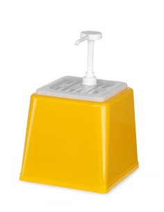 Dispensador de 2,5 litros con dosificación de 20 ml color amarillo