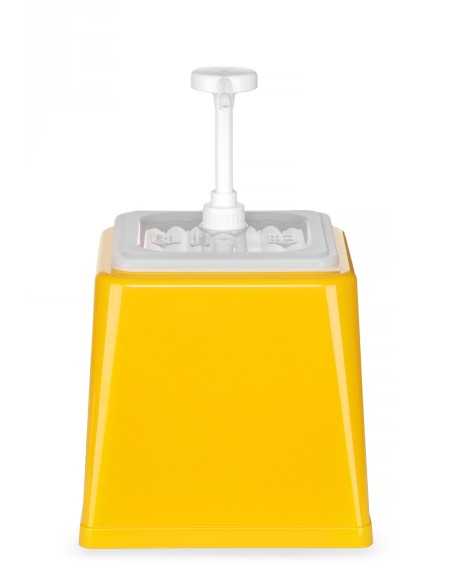 Dispenser 2.5 liter with 20 ml dosage, yellow color Dispenser 2.5 liter with 20 ml dosage, yellow color
