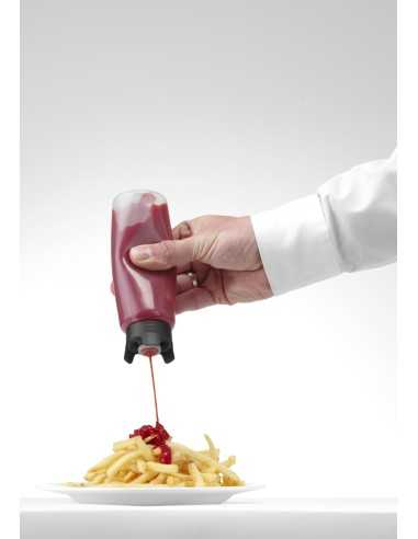 Botella dispensadora de salsas 0,23 litros.