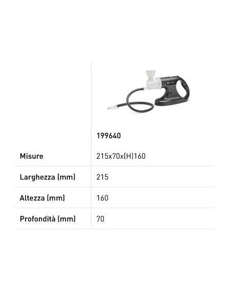 Pistola affumicatrice - Infusore di fumo - cm 21.5 x 7 x 16 h