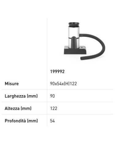 AA fumador de batería - cm 9 x 5.4 x 12.2 h