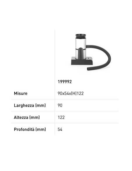 AA battery smoker - cm 9 x 5.4 x 12.2 h