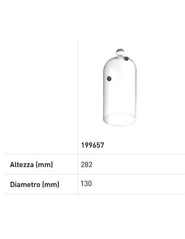 Tolva vidrio para cóctel - con ventilación -...