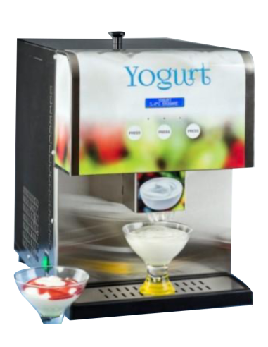 Dispensador de yogur frío - Sabores n.1 - Capacidad 5 lt - cm 20 x 45 x 43 h