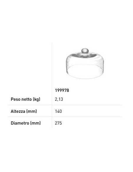 Hopper glass - mm Ø 245 x 150h