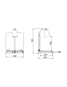 Hot plan - N.1 lamp - cm 54 x 44.7 x 75 h 2