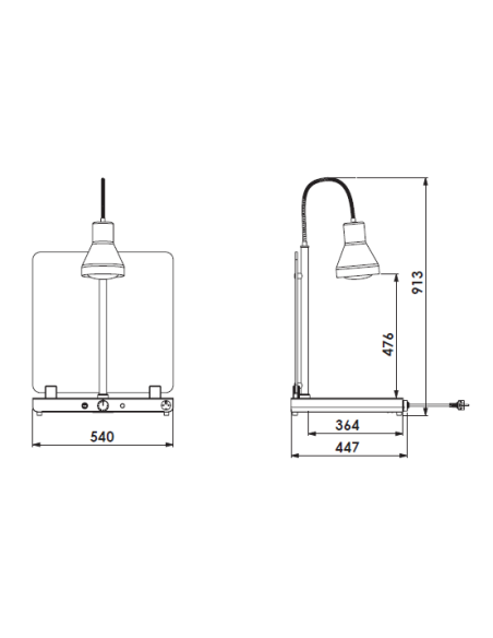 Hot plan - N.1 lamp - cm 54 x 44.7 x 91.3 h