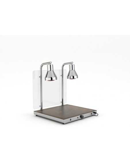 Piano caldo con due lampade ad infrarossi - Temperatura +30°/+90°C - cm 66 x 62.1 x 75 h
