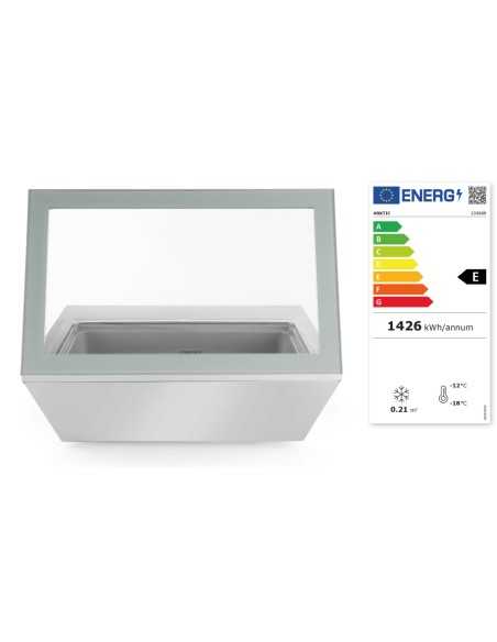 Banco gelateria - N.8 x GN 1/6 o n. 4 x GN 1/3 - cm 80.5 x 66.6 x 30.5h