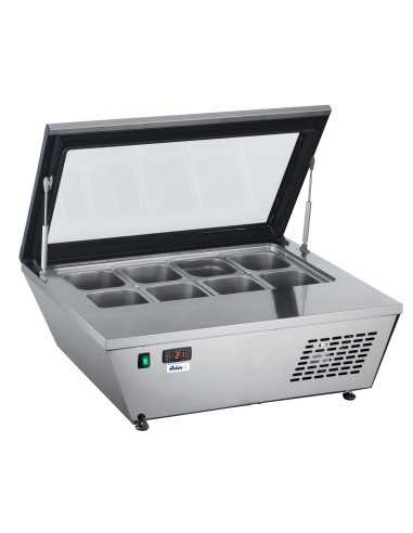 Banco gelateria - N.8 x GN 1/6 o n. 4 x GN 1/3...