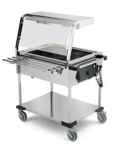 Carro térmico - Lámparas halógenas - N. 2 x GN 1/1 h 20...