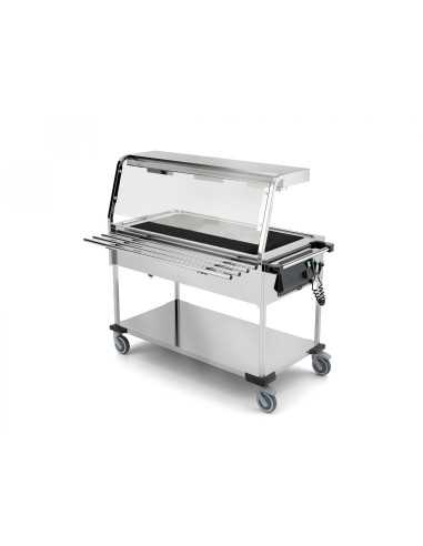 Thermal trolley - Halogen lamps - N. 3 x GN 1/1...