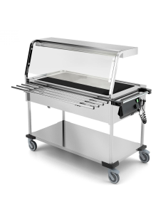 Thermal trolley - Halogen lamps - N. 3 x GN 1/1 - cm...