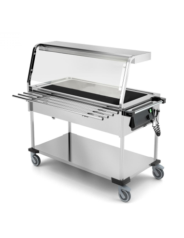 Carro térmico - Lámparas halógenas - N. 3 x GN...