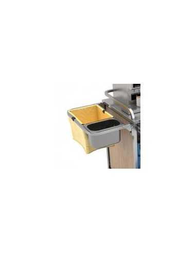 Supporto spazzatura ribaltabile in acciaio inox