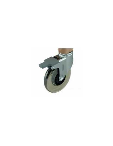 Kit 4 silicone wheels of which 2 with brake