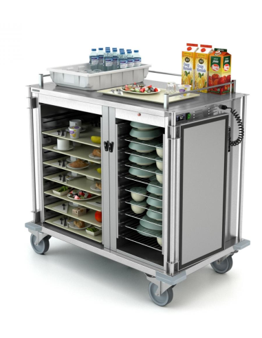 Heat cart - trays No. 10 x GN 1/1 + N. 8 x GN...