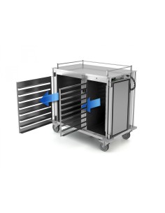 Thermal trolley - N. 10 x GN 1/1 + N. 8 x GN 2/1 - cm... 2