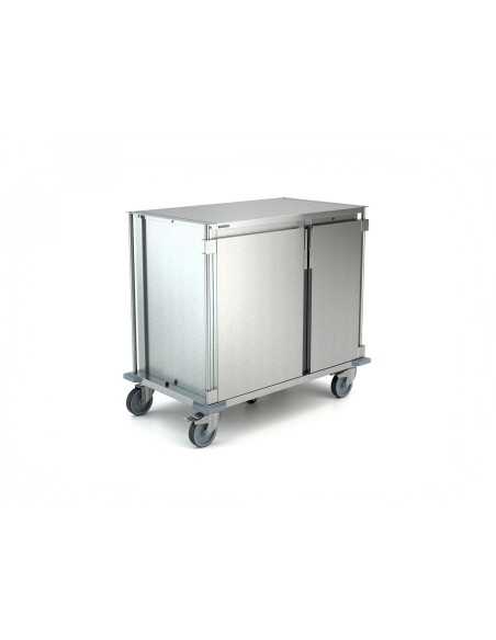 Thermal trolley - N. 10 x GN 1/1 + N. 8 x GN 2/1 - cm 128.8 x 77.3 x 123.7 h
