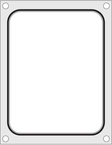 Matrice sigillante per vaschette - Per sigillatrice 976722 - Contenitore 227 x 178 mm