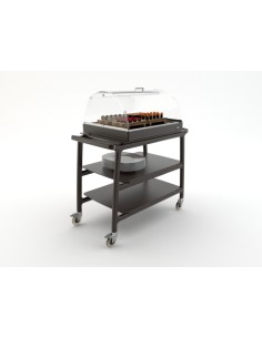 Carrello refrigerato - Legno massello - N.3 ripiani - cm... 2