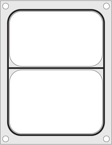 Máquina de sellado para tanques - Para máquina de sellado 976722 - contenedor de dos secciones mm 227 x 178