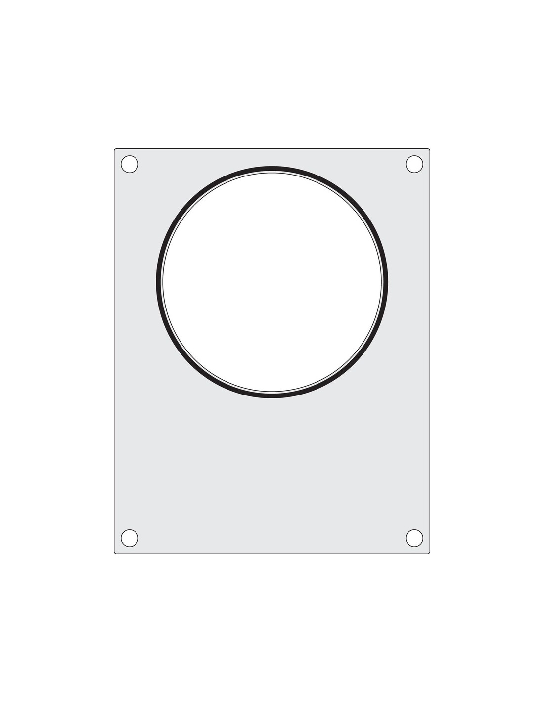 Sealing matrix for trays - For sealing machine 976722 - Soup container Ø 165 mm