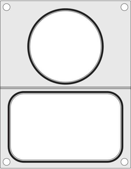 Sealing machine for tanks - For sealing machine 976722 - 2 containers mm 178 x 113 + Ø 115
