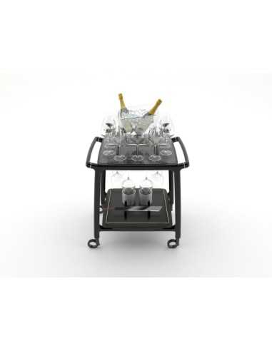 Champagne trolley - Solid wood - Bucket bottles...