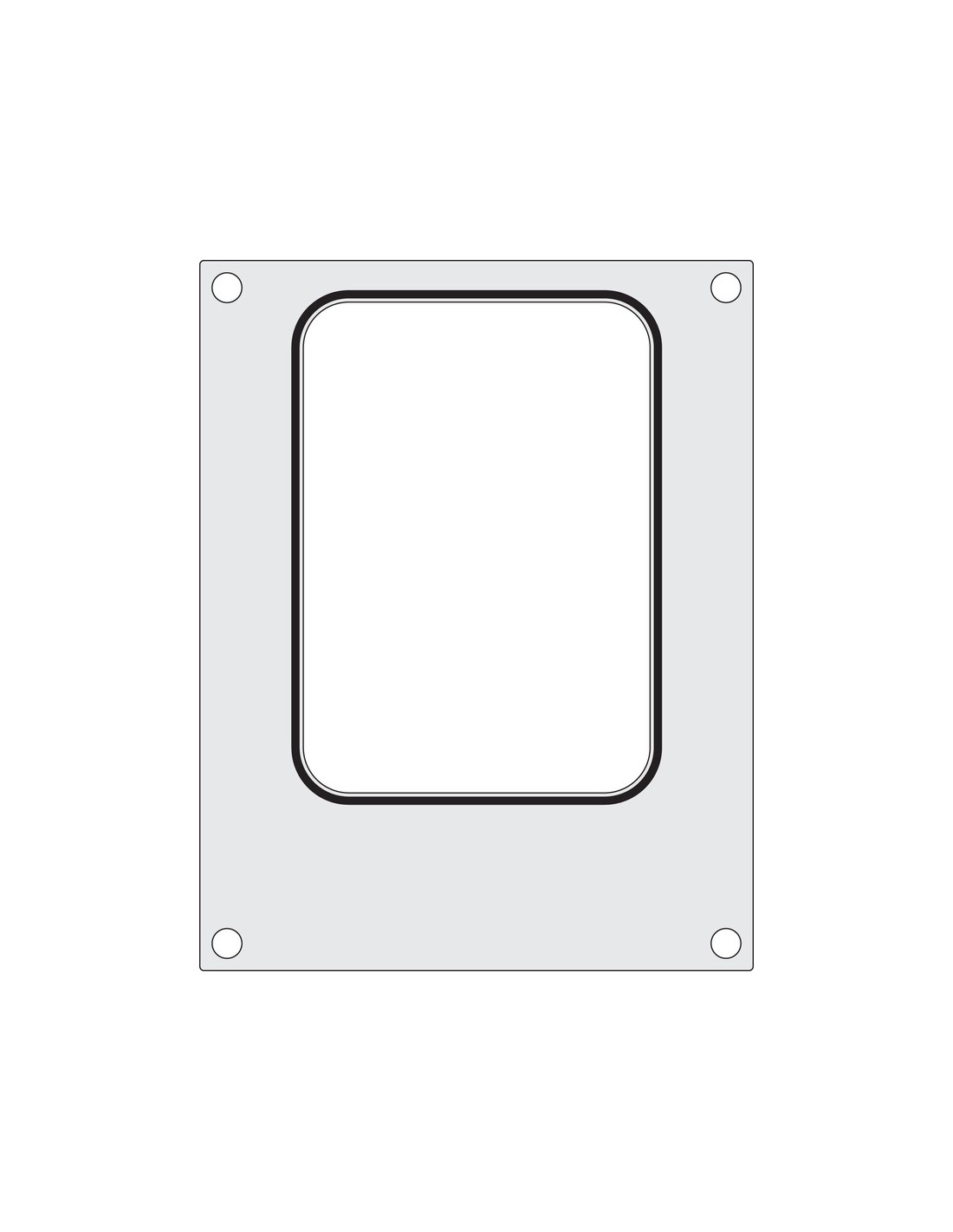 Sealing matrix for trays - For sealing machine 976722 - Containers mm 187 x 137