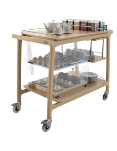Tea trolley - Solid wood - N.2 shelves - cm 101.5 x 57 x...