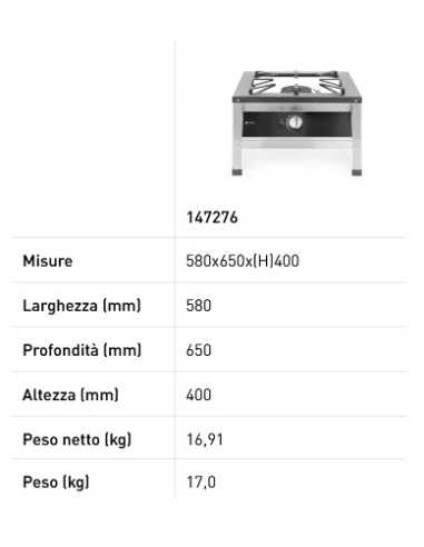 Fornellone - cm 58 x 65 x 40h
