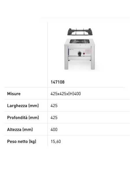 Fornellone - cm 42.5 x 42.5 x 40h