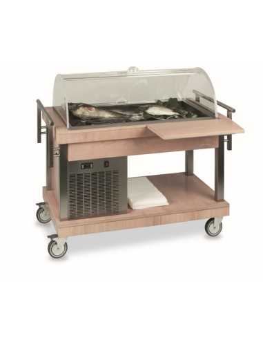 Refrigerated trolley - Solid wood -...